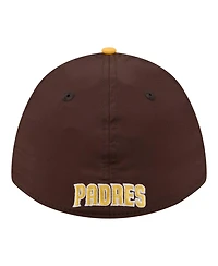 New Era Men's Brown/Gold San Diego Padres Rope M-Crown A-Frame 39THIRTY Flex Hat