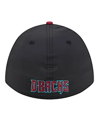 New Era Men's Black/Red Arizona Diamondbacks Rope M-Crown A-Frame 39THIRTY Flex Hat