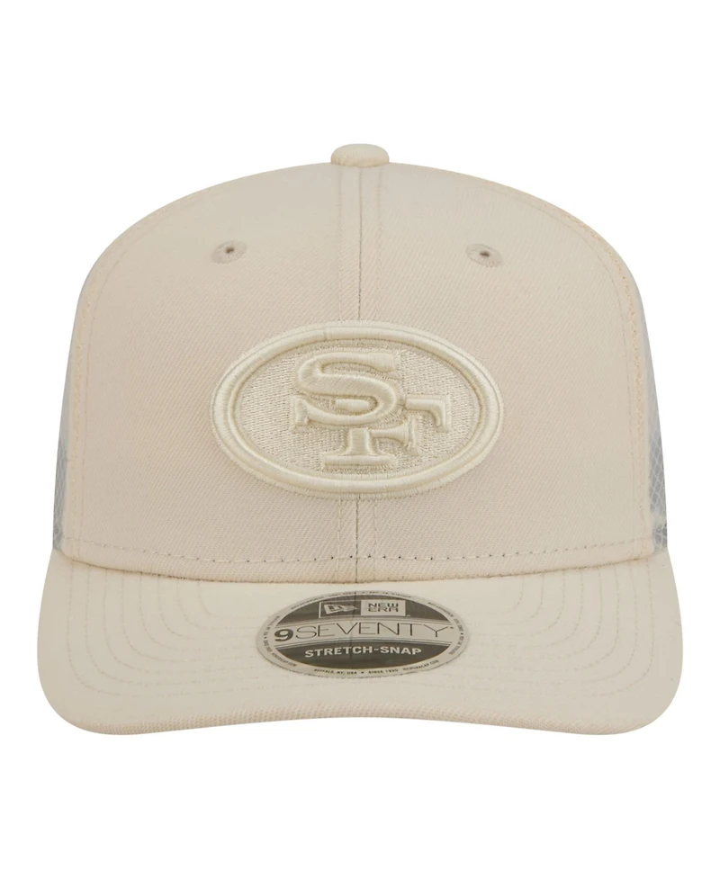 New Era Men's Cream San Francisco 49ers Color Pack 9SEVENTY Adjustable Hat