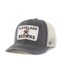 '47 Brand Men's Charcoal Cleveland Browns Egremont Well-Worn Adjustable Trucker Hat