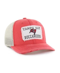 '47 Brand Men's Red Tampa Bay Buccaneers Egremont Well-Worn Adjustable Trucker Hat