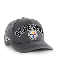 47 Brand Men's Charcoal Pittsburgh Steelers Calderwood Well Worn Hitch Adjustable Hat