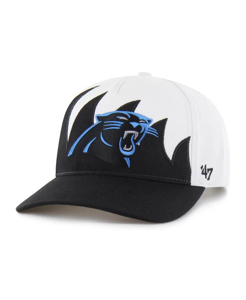 47 Brand Men's White Carolina Panthers Jagged Hitch Adjustable Hat