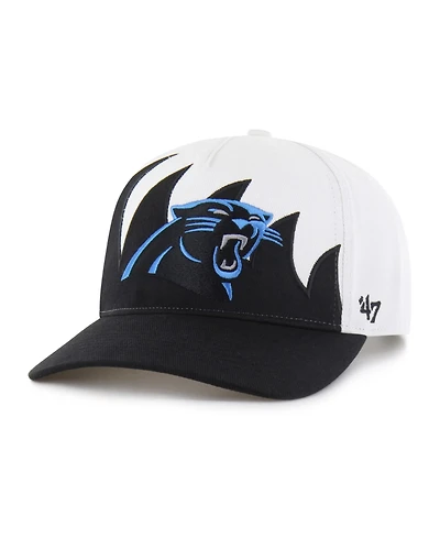 47 Brand Men's White Carolina Panthers Jagged Hitch Adjustable Hat