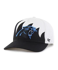 47 Brand Men's White Carolina Panthers Jagged Hitch Adjustable Hat