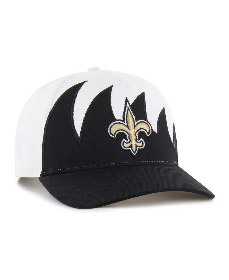 47 Brand Men's White New Orleans Saints Jagged Hitch Adjustable Hat
