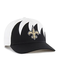 47 Brand Men's White New Orleans Saints Jagged Hitch Adjustable Hat