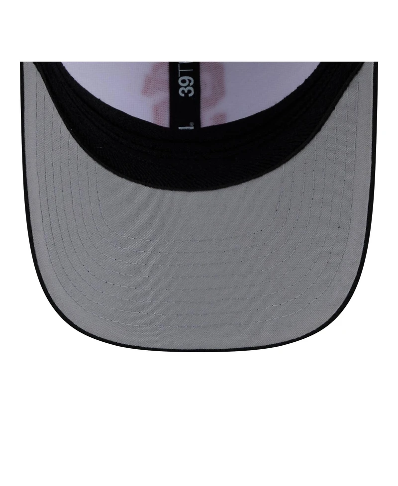 New Era Big Boys and Girls White/Black San Francisco Giants Baseball 39THIRTY M-Crown Flex Hat