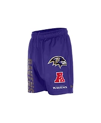 New Era Men's Purple Baltimore Ravens Match Shorts