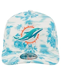 New Era Men's White Miami Dolphins Tropics 19TWENTY Adjustable Hat