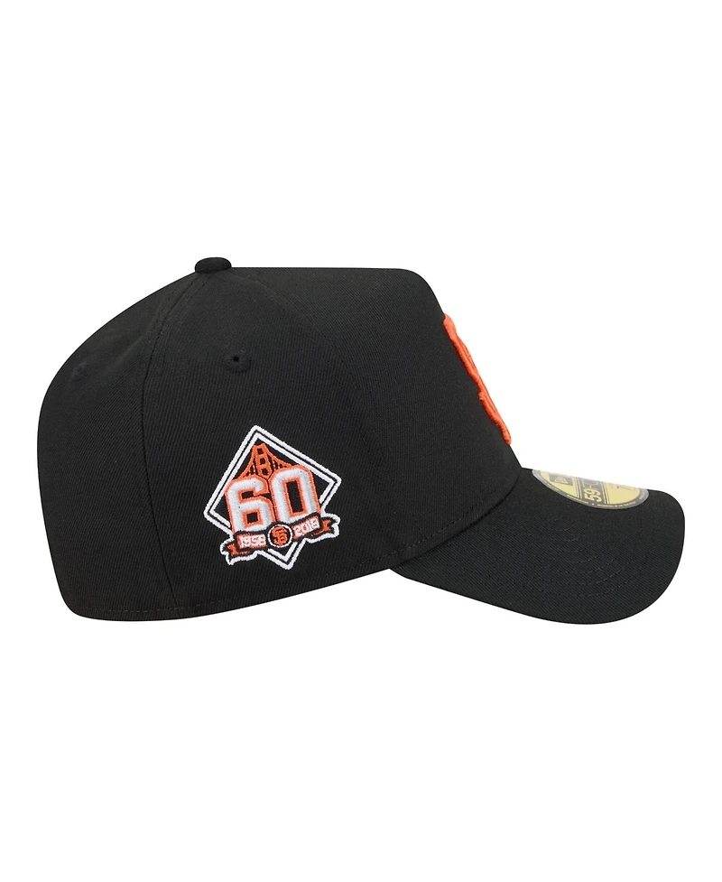 New Era Men's Black San Francisco Giants A-Frame 59FORTY Fitted Hat