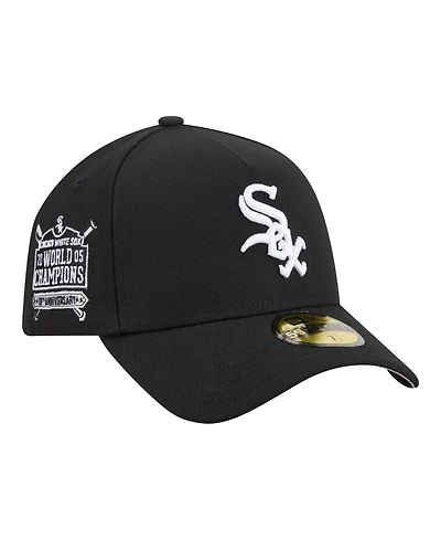 New Era Men's Black Chicago White Sox A-Frame 59FORTY Fitted Hat