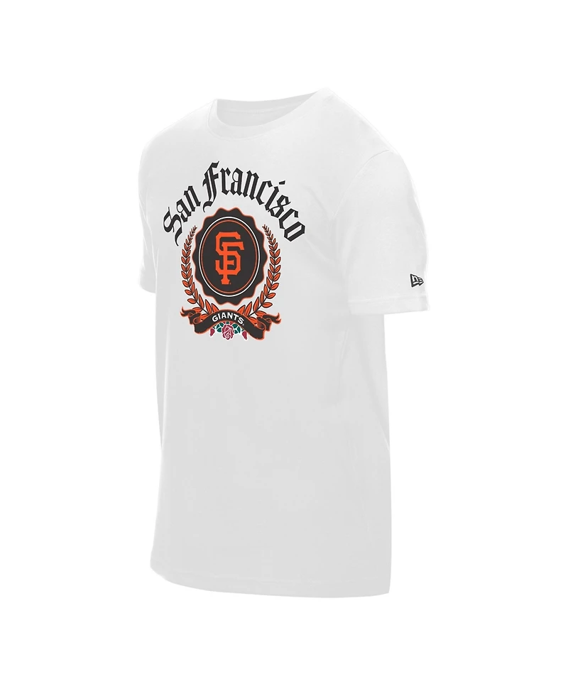New Era Men's White San Francisco Giants Fleur Domestic T-Shirt