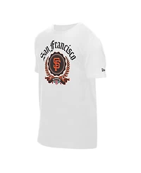 New Era Men's White San Francisco Giants Fleur Domestic T-Shirt