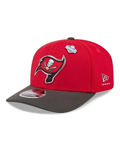 New Era Men's Red/Pewter Tampa Bay Buccaneers 2026 Nfl Draft 9SEVENTY Adjustable Hat