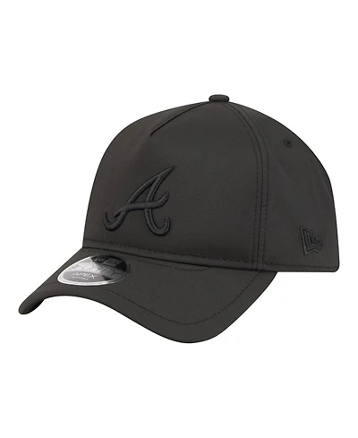 New Era Men's Black Atlanta Braves Injection Apex 9FORTY Adjustable Hat