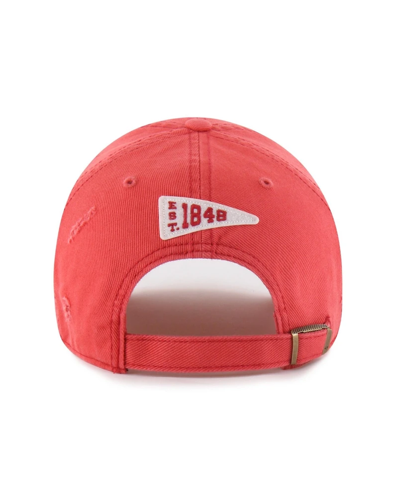 '47 Brand Men's and Women's Red Wisconsin Badgers Well-Worn Seymore Clean Up Adjustable Hat