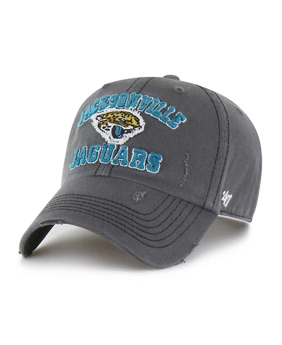 '47 Brand Men's Charcoal Jacksonville Jaguars Seymoore Clean Up Adjustable Hat