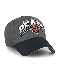 '47 Brand Men's Charcoal Chicago Bears Split Block Mvp Adjustable Hat
