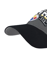 '47 Brand Men's Charcoal Pittsburgh Steelers Split Block Mvp Adjustable Hat