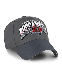 '47 Brand Men's Charcoal Tampa Bay Buccaneers Split Block Mvp Adjustable Hat