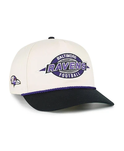 '47 Brand Big Boys and Girls Natural Baltimore Ravens Freemont Hitch Adjustable Hat