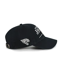 '47 Brand Men's Black Jacksonville Jaguars Throwback Graphic Clean Up Adjustable Hat