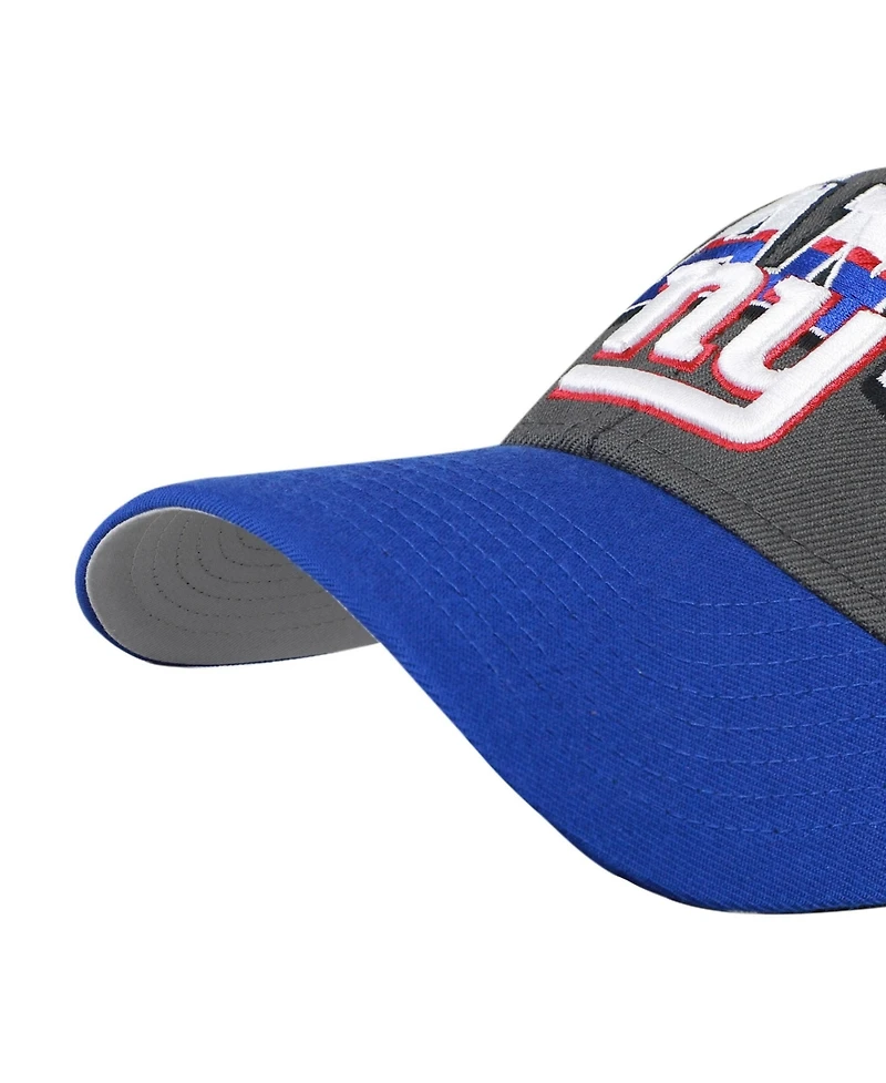 '47 Brand Men's Charcoal New York Giants Split Block Mvp Adjustable Hat