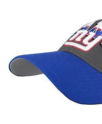 '47 Brand Men's Charcoal New York Giants Split Block Mvp Adjustable Hat