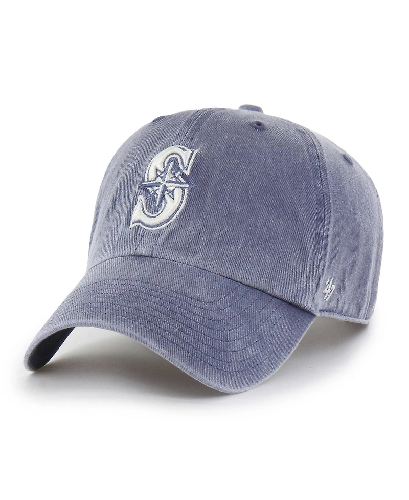 '47 Brand Men's Navy Seattle Mariners Pigment Clean Up Adjustable Hat