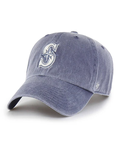 '47 Brand Men's Navy Seattle Mariners Pigment Clean Up Adjustable Hat