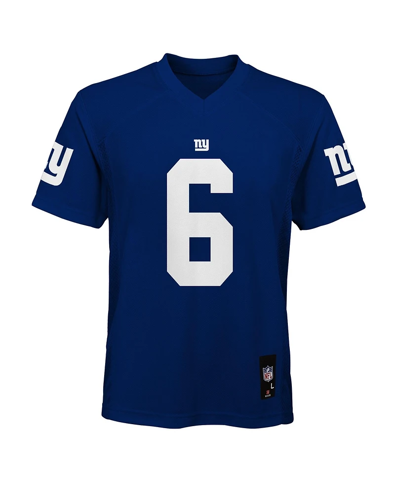 Outerstuff Big Boys and Girls Jaxson Dart Royal New York Giants Replica Jersey