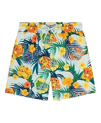 Pokemon Boys' Swimwear 2-Piece Camp Shirt and Swim Trunks Set
