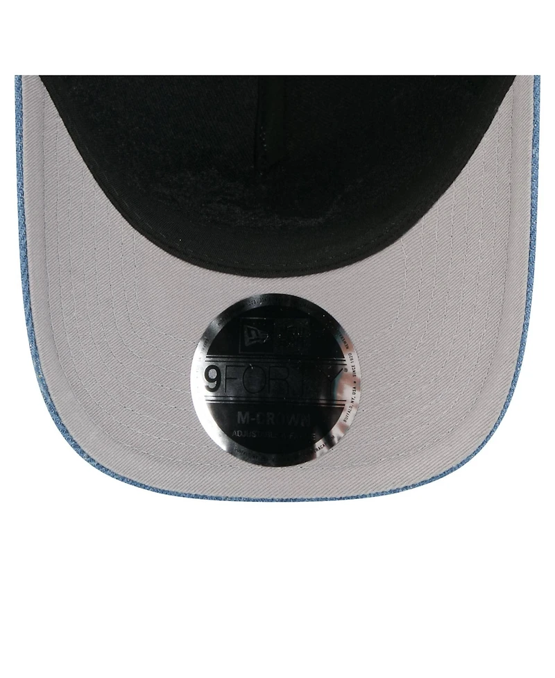 New Era Women's Denim Detroit Lions A-Frame 9FORTY Adjustable Hat