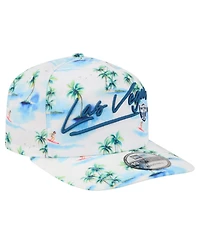 New Era Men's White Las Vegas Raiders Aloha 19TWENTY Adjustable Hat