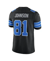 Nike Men's Calvin Johnson Black Detroit Lions Alternate Vapor F.u.s.e. Stitched Retired Limited Jersey