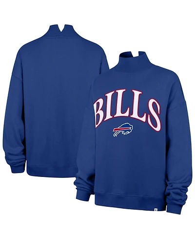'47 Brand Women's Buffalo Bills Vantage Oversized Mock-Neck Sweatshirt