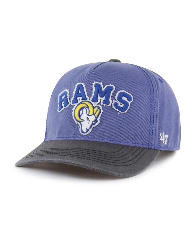 47 Brand Men's Royal Los Angeles Rams Calderwood Well Worn Hitch Adjustable Hat