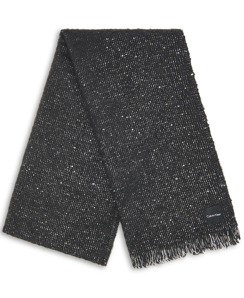 Calvin Klein Women's Fluffy Sequin Blanket Scarf