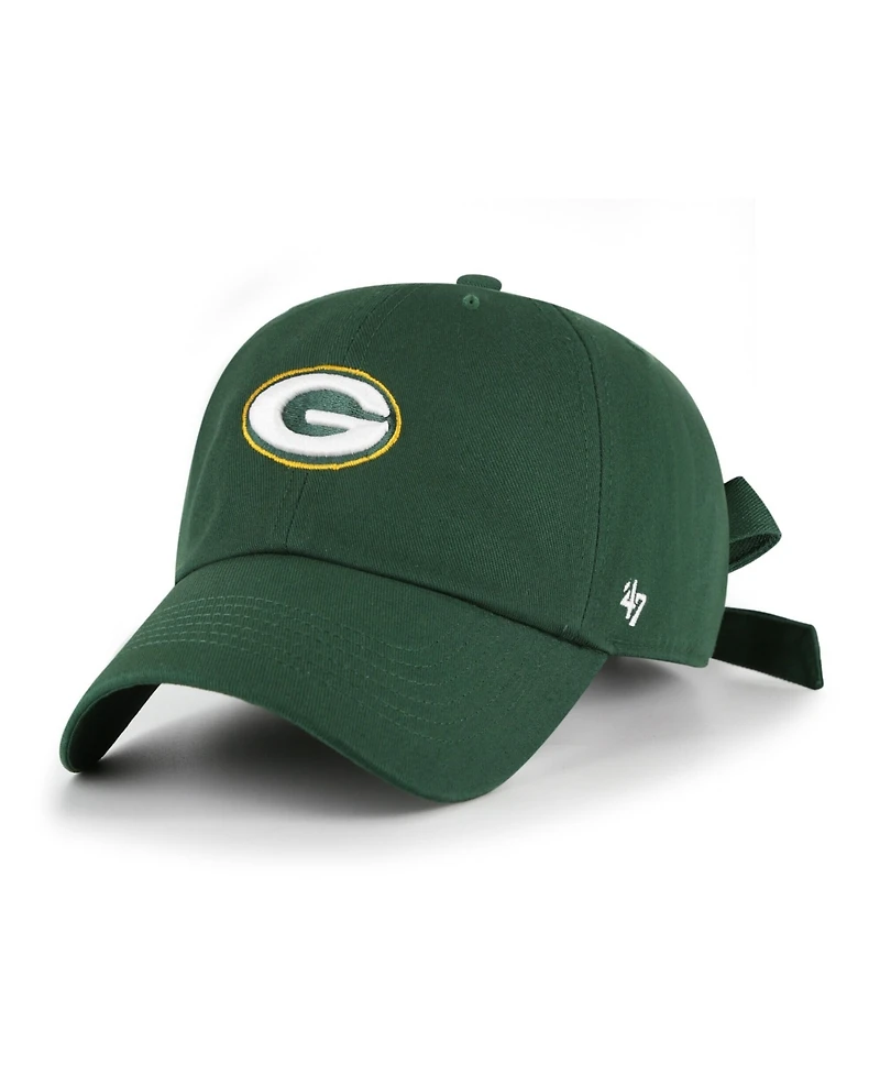47 Brand Women's Green Bay Packers Bow Back Clean Up Adjustable Hat
