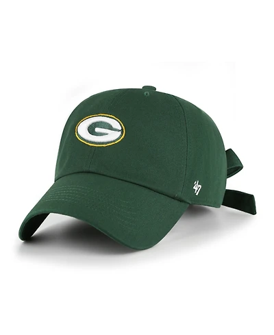 47 Brand Women's Green Bay Packers Bow Back Clean Up Adjustable Hat