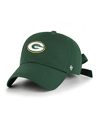 47 Brand Women's Green Bay Packers Bow Back Clean Up Adjustable Hat