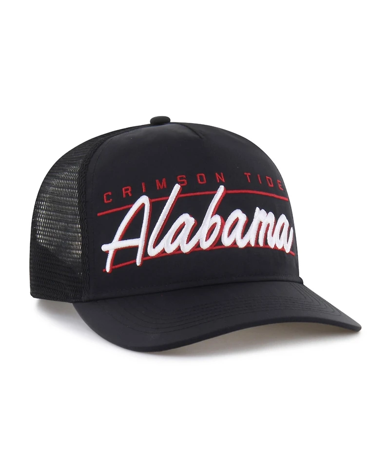 47 Brand Men's and Women's Black Alabama Crimson Tide brr° Condor Mesh Hitch Adjustable Hat
