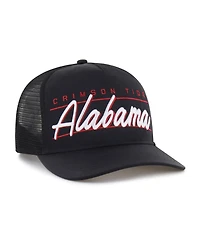 47 Brand Men's and Women's Black Alabama Crimson Tide brr° Condor Mesh Hitch Adjustable Hat