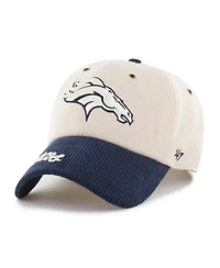 47 Brand Women's Natural/Navy Denver Broncos Rope Script Clean Up Adjustable Hat