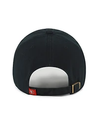 47 Brand Men's Black San Francisco 49ers Clean Up Team Script Adjustable Hat