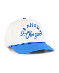47 Brand Women's Natural Los Angeles Chargers Rope Script Hitch Adjustable Hat