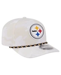 New Era Men's White Pittsburgh Steelers Camo Rope 9SEVENTY Adjustable Hat