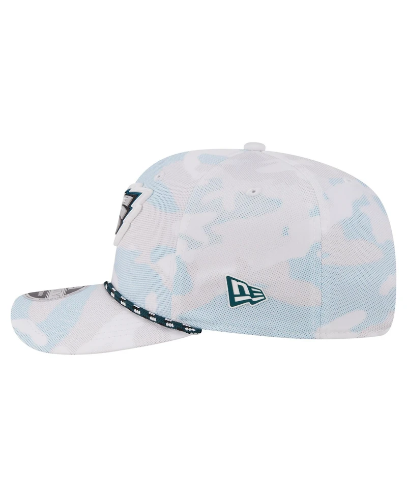 New Era Men's White Philadelphia Eagles Camo Rope 9SEVENTY Adjustable Hat