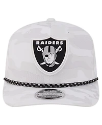 New Era Men's White Las Vegas Raiders Camo Rope 9SEVENTY Adjustable Hat